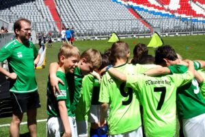 Funino-Turnier der F1-Junioren in der Allianz-Arena